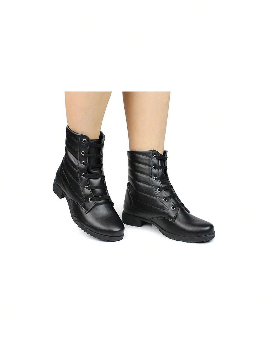 Women Mid-Calf Boots - màu đen - Xem 1