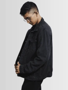 Men Jackets & Coats - Dark Grey - View 3
