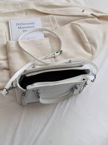 BELLEBORG Bolso de mano elegante para mujer con patrón de cocodrilo