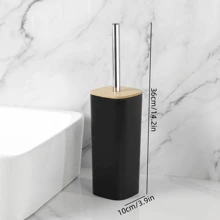 一体式家用竹木长柄马桶刷套装，彻底清洁马桶蹲便器无死角浴室装饰秋季装饰