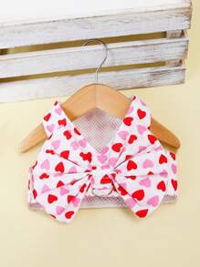 1pc Pet Bow Harness, Suitable For Daily Wear - Multicolor - View 2