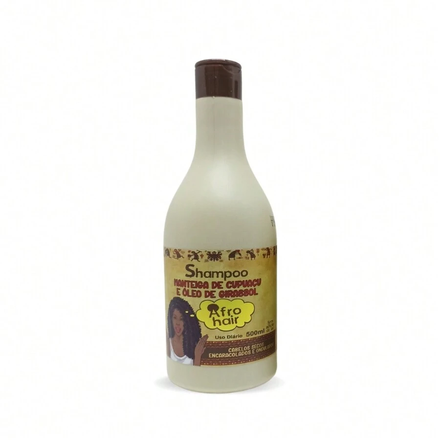 Kit Cabelo Afro Manteiga de Cupuaçu + Ativador de Cachos Cupuaçu MAYCRENE - Amarelo - Visão 1