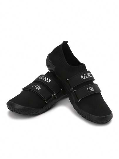 男士深蹲鞋、硬拉鞋、透气平底赤足鞋，用于腿部训练和防滑，支撑健身鞋，适用于室内健身房锻炼、举重、高尔夫男士硬底和软底深蹲和硬拉鞋