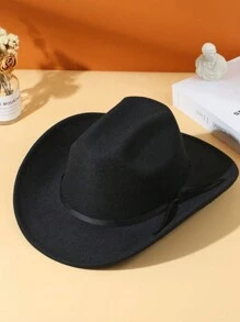 1 szt. Męski pasek dekoracyjny Boho Cowgirl Hat Jazz Panama Sun Hat Miękki filcowy kapelusz plażowy Kapelusz kowbojski Kapelusz Fedora na zewnątrz