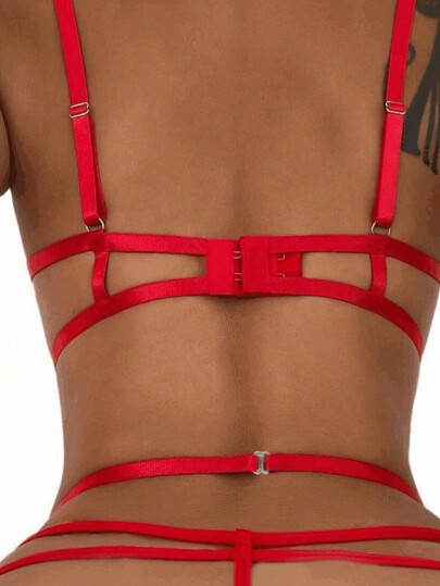 1pc Verleidelijke Kanten Hollow Out Bodysuit Lingerie Home Wear Going view 4