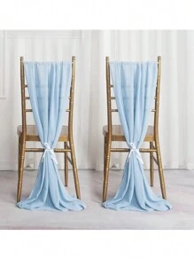 Light Blue Table Runner Wedding Decoration Table Runner Party Table Runner (One Piece) - Baby Blue - View 6