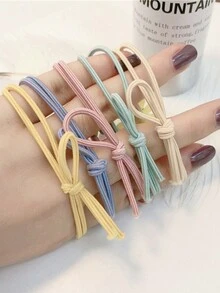 5件装韩版手链头绳两用红网红ins花朵发圈可爱弹力发圈发饰女