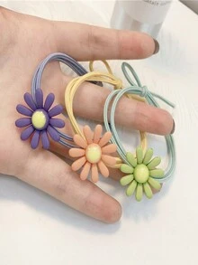 5件装韩版手链头绳两用红网红ins花朵发圈可爱弹力发圈发饰女