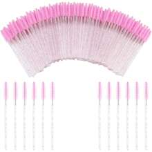 100Pcs Disposable Spoolies Mascara Wand Eyelashes Brushes For Eyebrow Eye Lash Extension - Multicolor - View 9