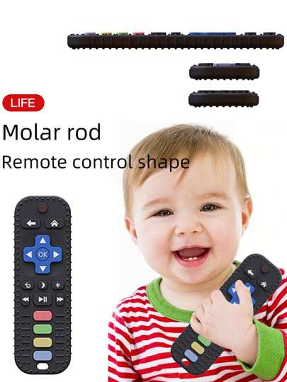 Remote Control Baby Teething Gel Toy Infant Teether Bite Toy