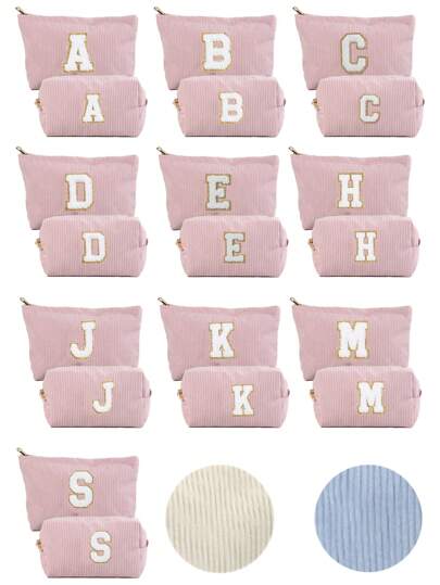 2件装简约毛巾刺绣字母细节珊瑚绒女士八角形化妆包大容量便携手提收纳包旅行洗漱包化妆包收纳化妆品整理盒化妆包，房间装饰，包包，化妆包，整理盒，收纳，化妆包，桌面整理盒，化妆包，化妆包，化妆包，化妆包，化妆包，小化妆包，化妆包，圣诞礼物，小袋，手拿包/小手提包，化妆品整理盒，小袋，刷子架，迷你袋，大容量袋，女士礼物，圣诞礼物，女士礼物创意，化妆包，旅行必备