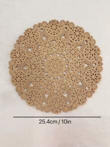 48 pièces Doublure en papier parchemin dentelle pour friteuse à air, doublure pour friteuse à air, papier pour friteuse à air - Blanc - Voir 5