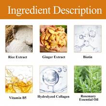 Eelhoe Rice Density Hair Shampoo Limpieza Profunda Humectante Raíces Densas Fijación Cuidado Del Cabello Shampoo - Beis - Ver 3