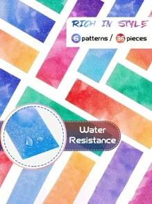 6/12 Pieces Anxiety Relief Sticker Of Cute Texture Strips To Reduce Stress With Rough Texture To Calm Nerves And Adhesive For Relief Of Anxiety, Suitable For Pressure Relief - Starry Sky Style - Multicolor - View 3