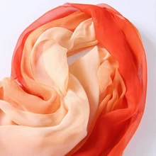 1pc Women Summer Chiffon Shawl Scarf Silk Scarves - Multicolor - View 3