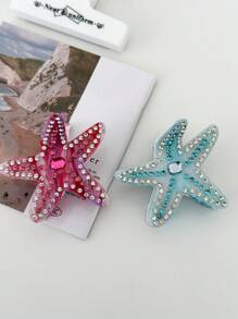 OUSEON 2 件海星爪夹，醋酸纤维发夹，女士小爪夹