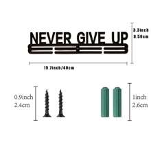 Metal Medal Hanger, Sport Medal Display Rack, Home Decor Organizer - Black - View 8