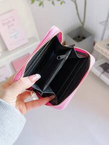 Liefdespatroon Dames Korte Portemonnee Kinderen Munt Rits Kaarthouder Kaartvak Met Verborgen Compartiment Multifunctionele Kaarthouder Creditcard ID Sleutel Type Draagbare Opslag Geld Portemonnee Voor Vrouwen Portemonnee Portemonnee Portemonnee Kleine Portemonnee