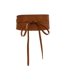 Ceinture large pour femme en PU, ceinture de rallonge pour robe, chemise, élégante pour Halloween
