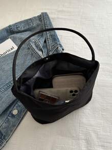 Fashion Women Nylon Shoulder Bucket Bag With Letter Print