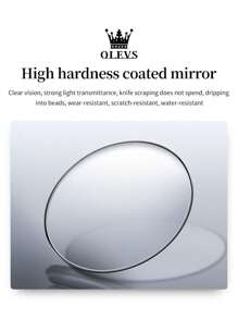 OLEVS. OLEVS Men's Waterproof Watches Stainless Steel Waterproof Chronograph Wrist Watches Luxury Dress White Luminous Big Face Analog Quartz Male Watches - Gold - View 7