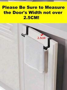 1 pieza/2 piezas, Toallero de acero inoxidable para puerta de gabinete de cocina, toallero sin costuras para puerta de baño, toallero de almacenamiento para puerta de cocina, decoración de boda, decoración de Navidad, decoración de cumpleaños, regalo de cumpleaños, decoraciones de mesa de Navidad, Navidad, decoraciones navideñas, regalos de Navidad