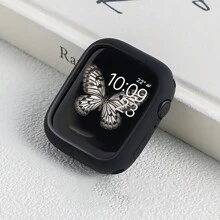 4 件 TPU 马卡龙糖果色软壳适用于 38/40/41/42/44/45/49 毫米 Apple Watch Ultra/SE/8/7/6/5/4/3/2/1,可作为返校学生的礼物 - 古董白/白/黑/砂粉 - 查看 4