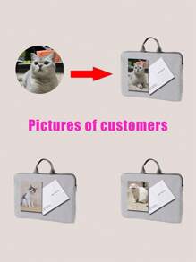 1 Piece Customized Computer Bag, Unique Design (Photos, Landscapes, Illustrations), Large Capacity, Lightweight, Fashionable, Best Choice For Gifts Shop Back To School