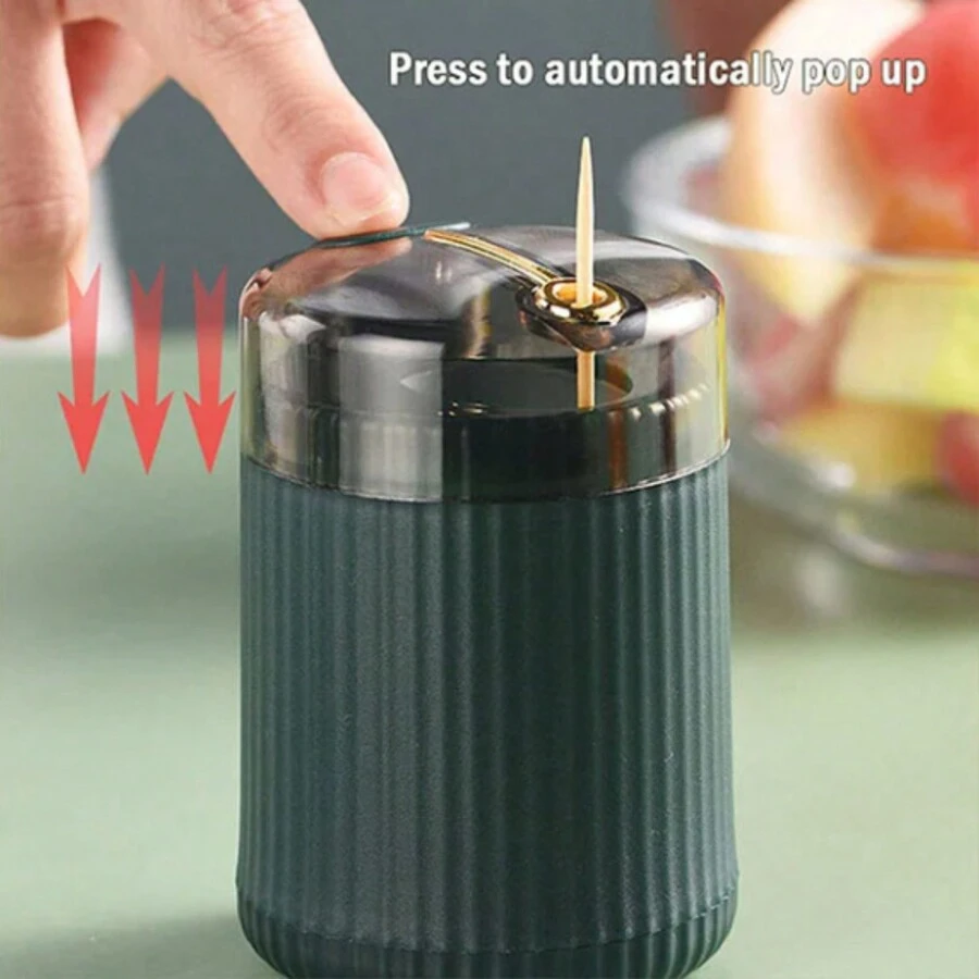 Dispensador automático de palito de dente emergente - Vermelho - Ver 1