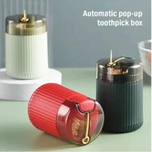 Dispensador automático de palito de dente emergente - Vermelho - Ver 4