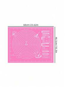 1 Piece Pink Non-Slip Non-Stick Flour Dough Kneading Mat Baking Mat Rolling Mat Mixing Mat Back To School - EVA Dough Kneading Pad - View 7