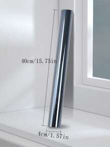 1 Roll One Way Window Film Privacy DIY Self-Adhesive Glass Sticker Home Office Reflective Sun Block UV Protection Film, Suitable For Home, Office, Building, Balcony - Double Sided Silver - View 2