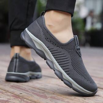 Men's Fashion Sneakers, Lightweight Running Shoes, Tennis Shoes, Casual Walking Shoes With Painted Soles