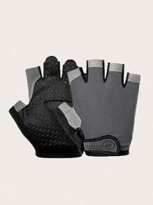 1 Pair Outdoor Half Finger Gloves For Men And Women Anti-Slip And Protective Training, Yoga, Fitness, Riding, Driving, Hiking Gloves