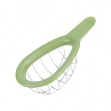 1入組鱷梨切片器和核取器，帶舒適握把和不鏽鋼刀片的鱷梨切片刀 - 橄欖綠 - 查看 6