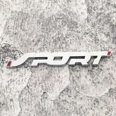 改裝SPORT運動標誌3D鐵質金屬SPORT英文字貼紙個性化金屬車身貼紙