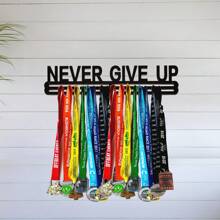 Metal Medal Hanger, Sport Medal Display Rack, Home Decor Organizer - Black - View 3