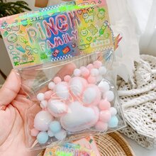 1 件新款挤压玩具随机颜色压力卡哇伊玩具可爱猫爪华夫饼柔软抗压玩具生日礼物（1 件随机款式；由于光线和生产批次问题，产品可能会有色差） - 彩色 - 查看 4