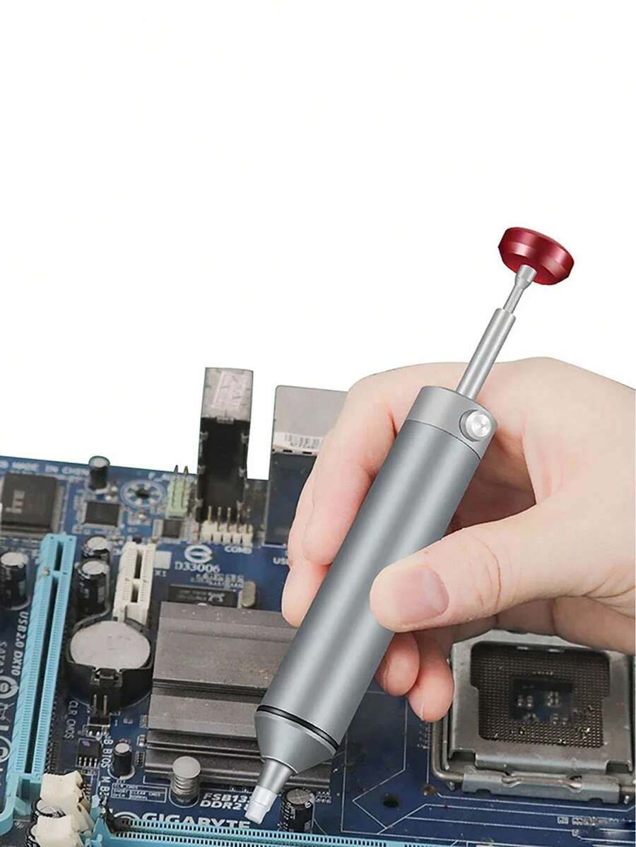 Aluminum Strong Suction Tin Pump, Desoldering Soldering Iron With