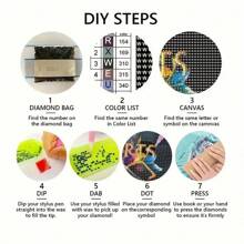 1pc Exquisite 5D Diamond Painting Kit, DIY Decorative Art For Office, Room, Venue - Full Round Diamond DIY Kit, Puzzles, Leisure, Stress Relief, Holiday Gift, Perfect Sparkling Handcraft