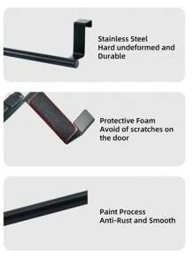 1 pieza/2 piezas, Toallero de acero inoxidable para puerta de gabinete de cocina, toallero sin costuras para puerta de baño, toallero de almacenamiento para puerta de cocina, decoración de boda, decoración de Navidad, decoración de cumpleaños, regalo de cumpleaños, decoraciones de mesa de Navidad, Navidad, decoraciones navideñas, regalos de Navidad