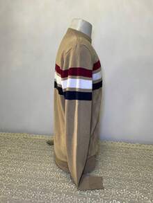 Men Sweaters - Màu Khaki - Xem 3