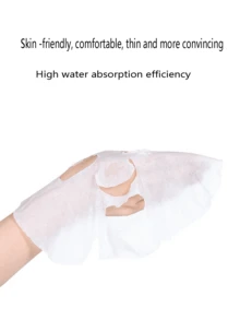 20 piezas por paquete - Pastillas para mascarillas comprimidas para hacer en casa. Papel de pastel comprimido de azúcar con máscara de tela no tejida grande - Blanco - Ver 4