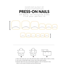 Niebieskie kryształki nadające się do noszenia naklejki na paznokcie u stóp, 24 szt./pudło, zdejmowane, modne letnie ozdoby do paznokci na paznokcie materiały do paznokci - Królewski Niebieski - Zobacz 4