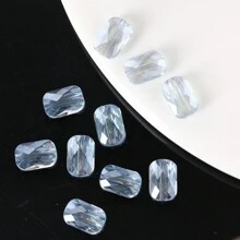 10 peças Contas de Vidro Facetadas de Qualidade Premium 7*9mm, Contas de Grade de Cristal Artificial de Vidro para Fabricação de Joias DIY