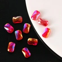 10 peças Contas de Vidro Facetadas de Qualidade Premium 7*9mm, Contas de Grade de Cristal Artificial de Vidro para Fabricação de Joias DIY