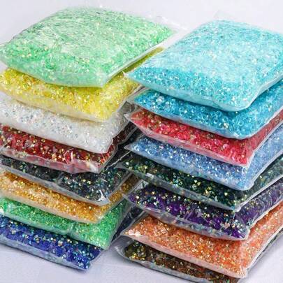 2500Pcs 3Mm Flat Back Resin Rhinestones For Diy Accessories, Shoes, Clothes, Makeup Products, Handbags And Nail Art Decoration Nail Charms Nail Gems Nail Supplies Nails