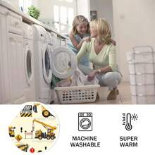 1pc Excavator Game Style Flannel Fleece Blanket, Modern Style Polyester Fiber Rectangular Blanket Suitable For Multiple Scenarios