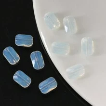 10 peças Contas de Vidro Facetadas de Qualidade Premium 7*9mm, Contas de Grade de Cristal Artificial de Vidro para Fabricação de Joias DIY