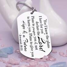 1pc And Christian Gifts Keychains For Men Bible And Keychains Jeremiah 29:11 Keychains For Father Goddard Baptism Christmas Easter Valentine's Day Gifts Car Accessories Bag Charm School Cute Goth Y2k Halloween Accessories Teachers Day Gift Ideas